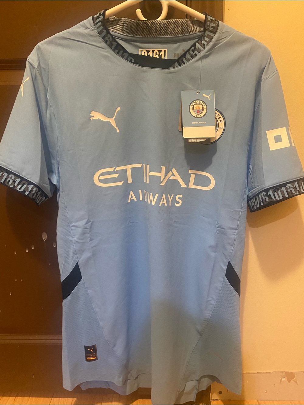 Player Version Puma Manchester City Home Jersey - Sky Blue